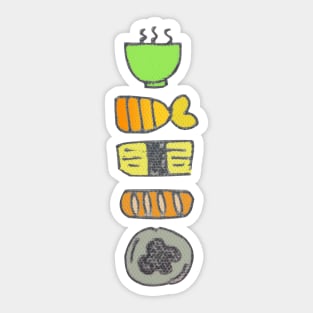 sushi for you in color Sticker